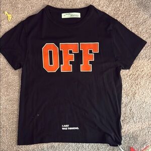 Off-White Black and Orange Men's Shirt